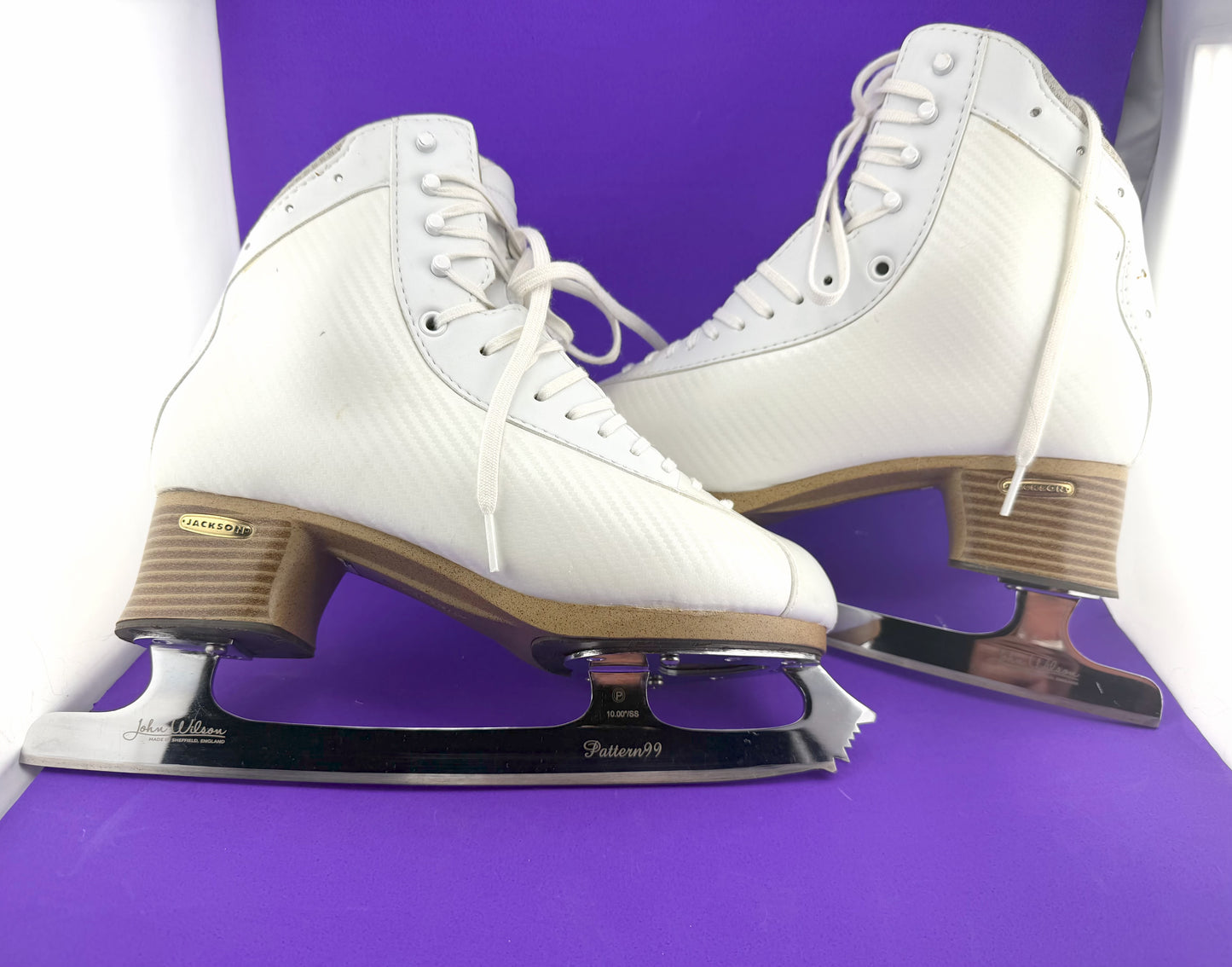 Gently Used Figure Skates Jackson Synergy Elite DJ6060 8.5 W Pattern 99 Edea 260